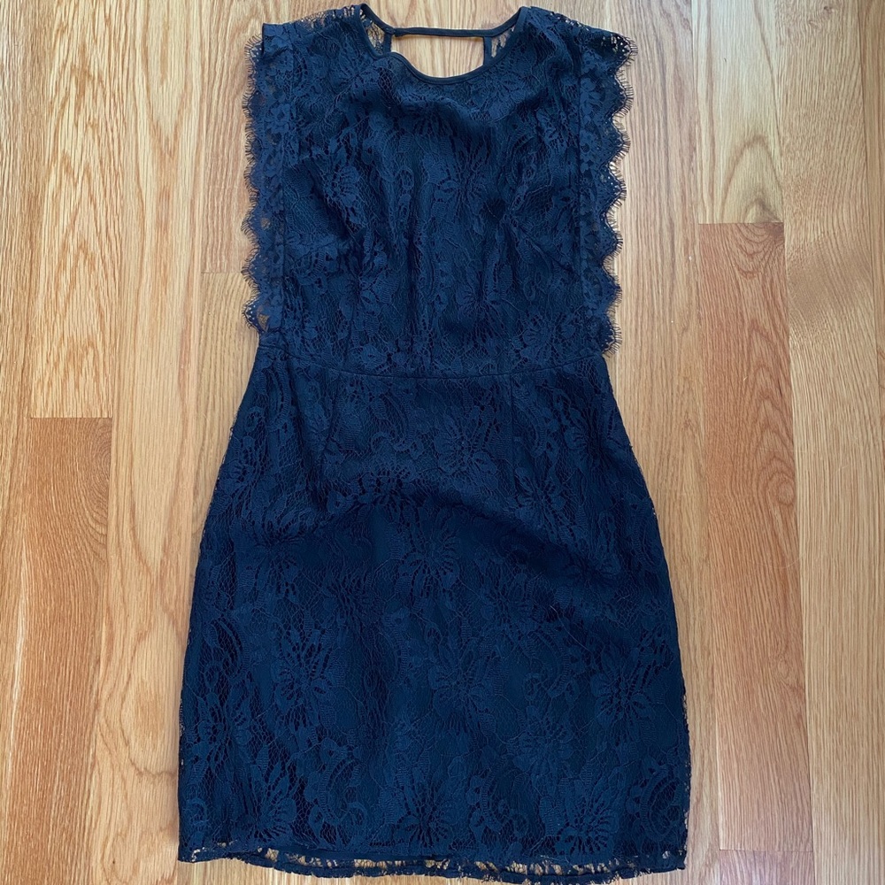 Black Lace Mini Dress